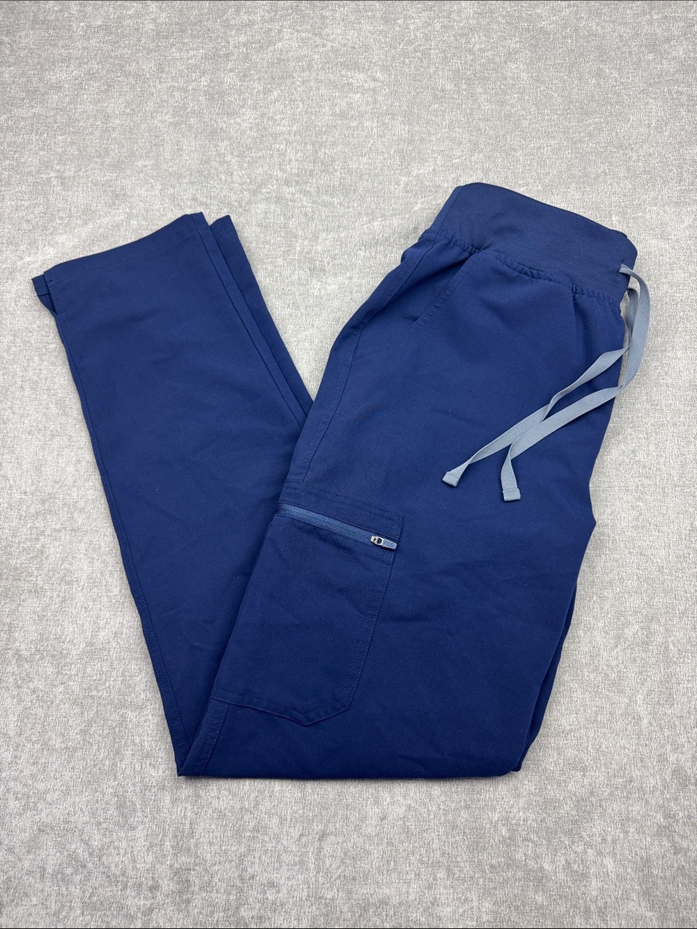 Figs High Waisted Yola Skinny Scrub Pants Navy Women’s Medium tall